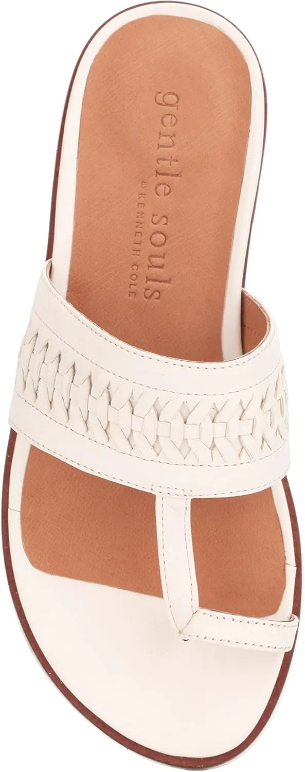 Gentle Souls by Kenneth Cole Women's Lavern Lite Thong Braid Sandal