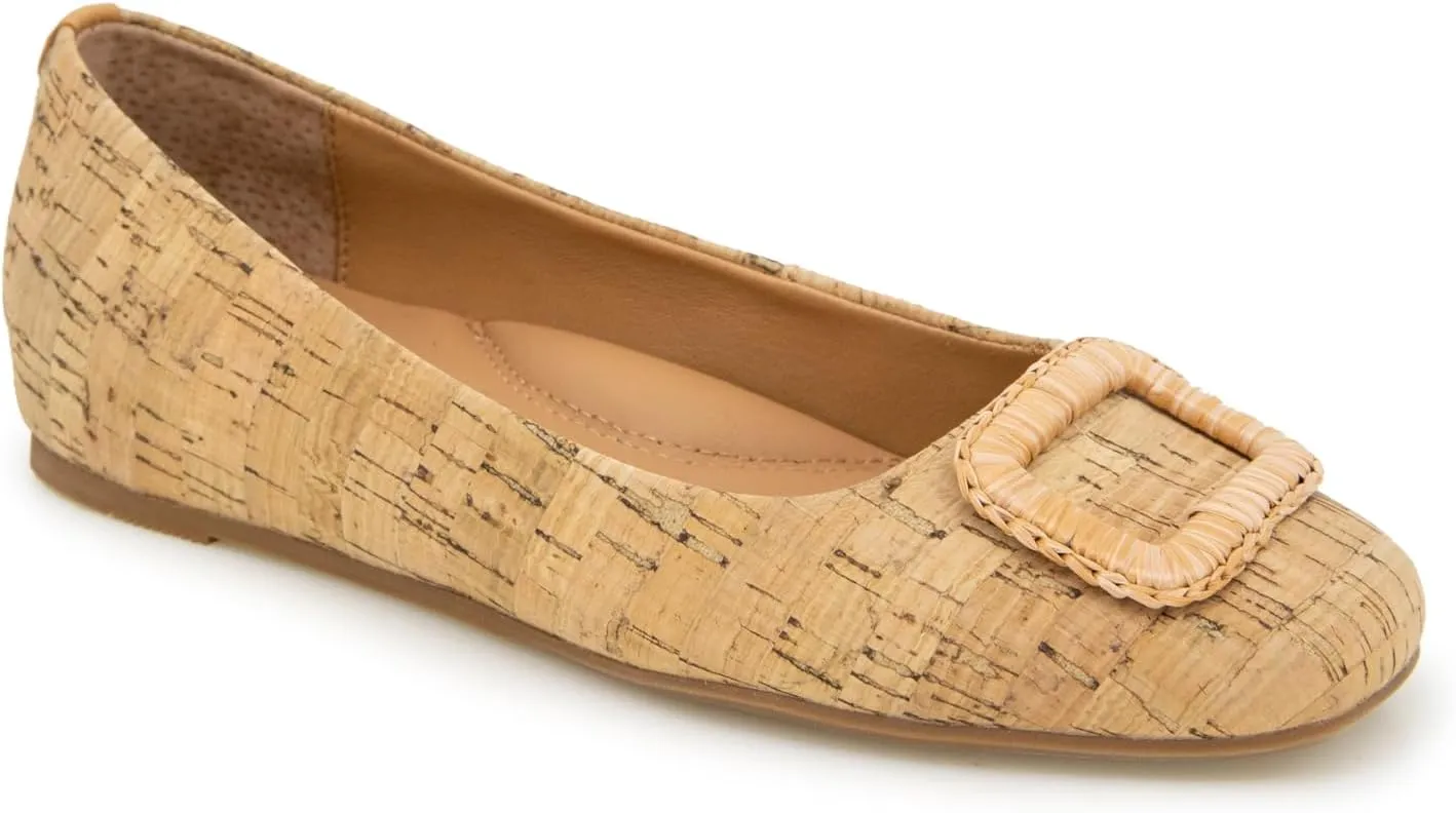 Gentle Souls by Kenneth Cole Women's Sailor Buckle Ballet Flat