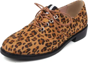 Gicoiz Footwear Womens Classic Round Toe Lace Up Oxfords Brogue Work Shoes