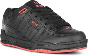 Globe Men's Fusion Skate Shoe, Black/Red, 10.5