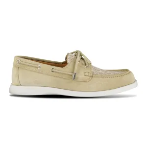 Granville Boat Shoe Beige Suede