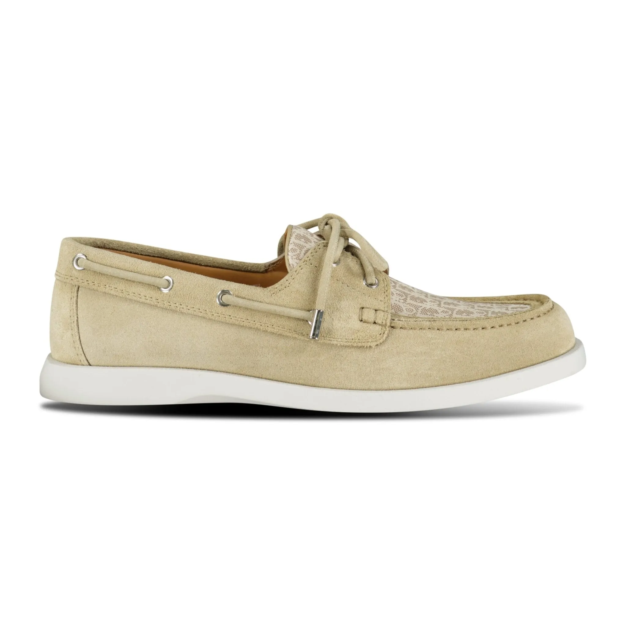 Granville Boat Shoe Beige Suede