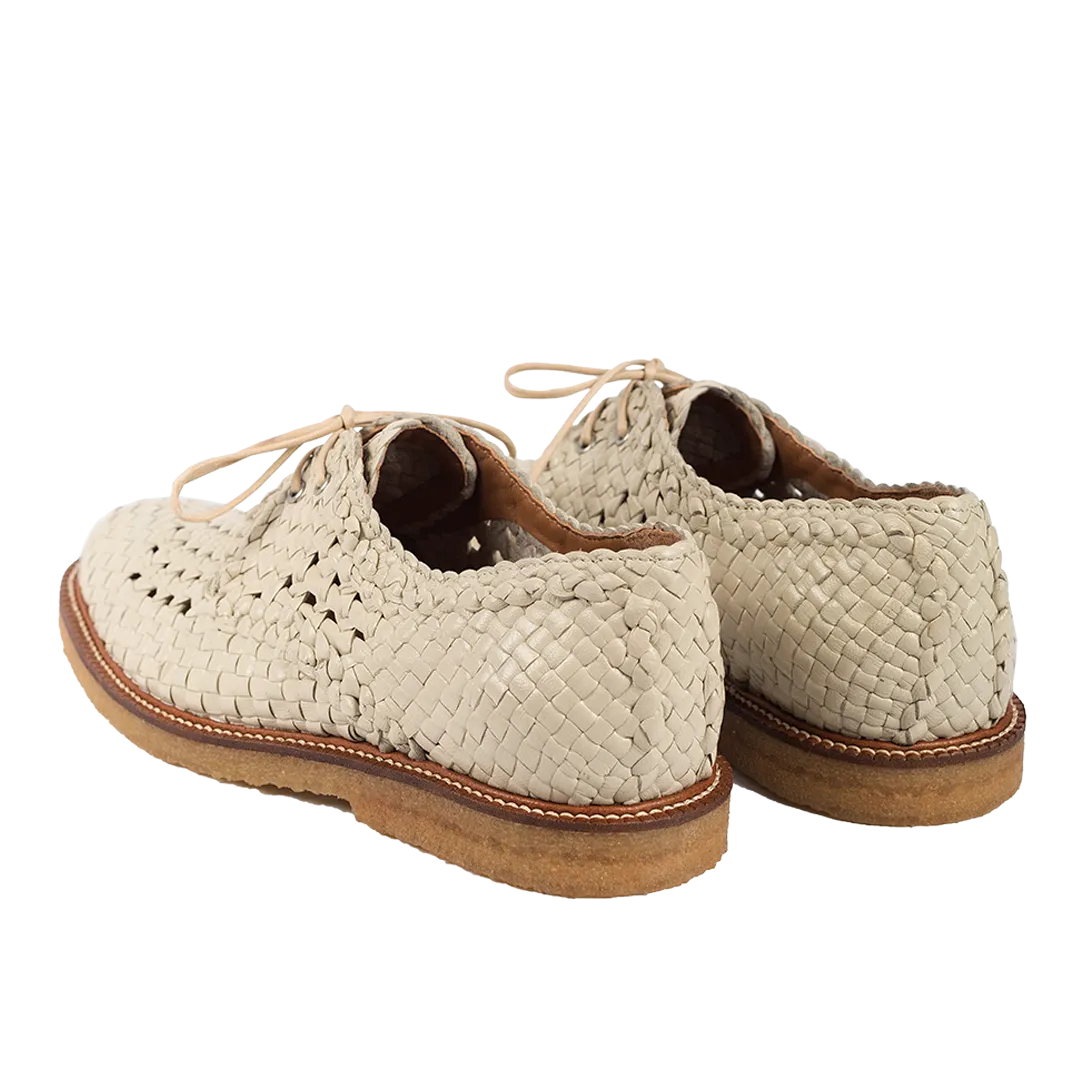 Hand-braided Lace-up shoe