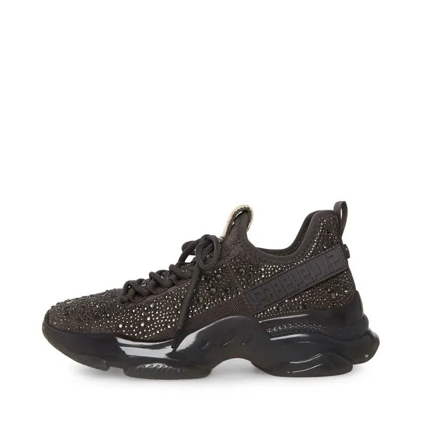 Heel Sneakers Low Charcoal In-demand product Madden Chunky Lace Up Top Rhinestone Maxima Touch-sensitive Steve