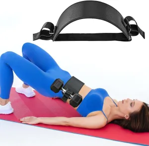 Hip Thrust Belt, Comfortable Booty Belt for Hip Thrust Use with Dumbbells, Kettlebells, Plates, Adjustable Exercise Weight Lifting Training Belt with Slip-Resistant Padding for Gym, Home, Workouts
