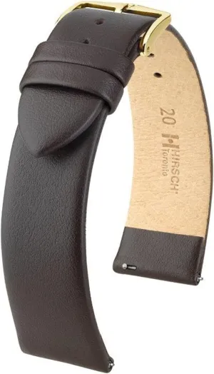 HIRSCH Excellent Quality Quick Release Watch Band Comfortable Genuine Leather Strap Toronto for Men and Women - Multiple Colors 16mm, 18mm, 20mm