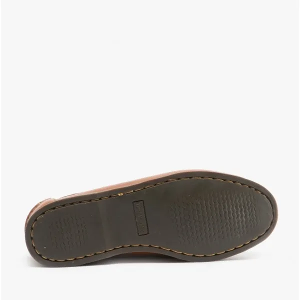 Hush Puppies HATTIE Womens Leather Deck Shoes Tan
