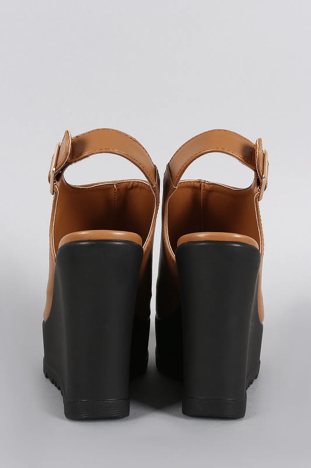 Instant access Mule Sole Toe Digital-first Wedge Bamboo Slingback Lug Peep
