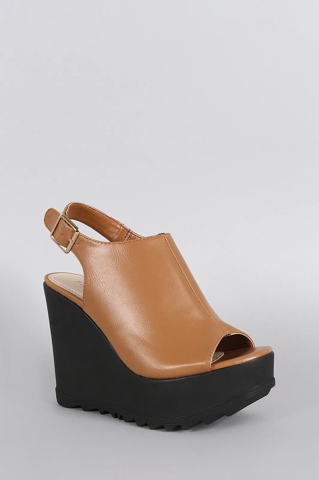 Instant access Mule Sole Toe Digital-first Wedge Bamboo Slingback Lug Peep