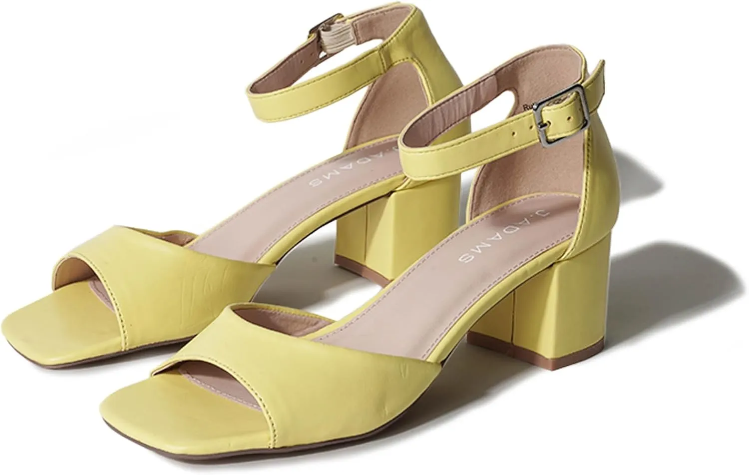 J. Adams Ruth Heeled Sandal – Low Block Heels for Women, Short Heel Bridal & Wedding Shoes, Dressy Prom Heels, Elegant Formal Dress Shoes for Bride