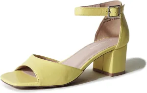 J. Adams Ruth Heeled Sandal – Low Block Heels for Women, Short Heel Bridal & Wedding Shoes, Dressy Prom Heels, Elegant Formal Dress Shoes for Bride