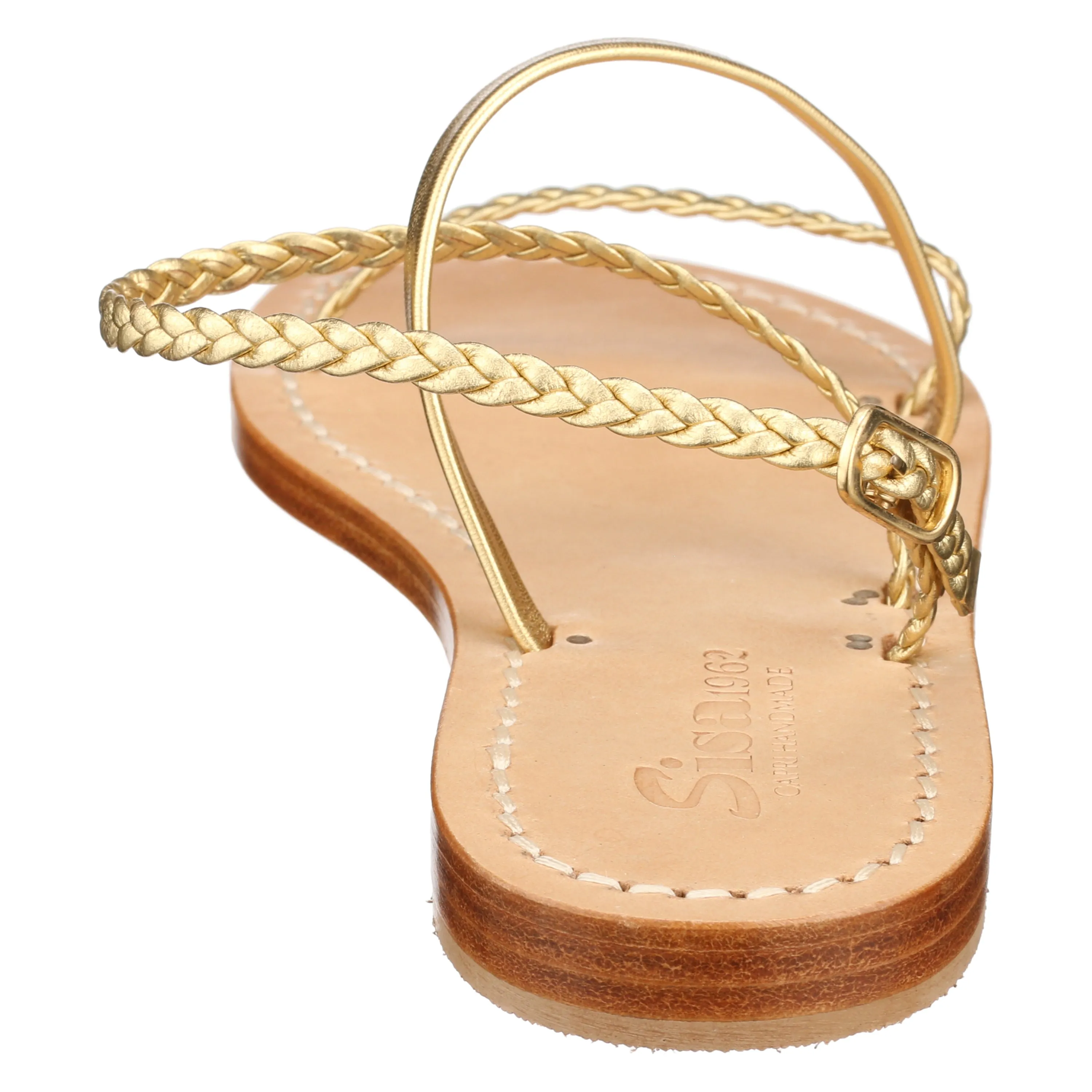 Jackie Sandal in Gold