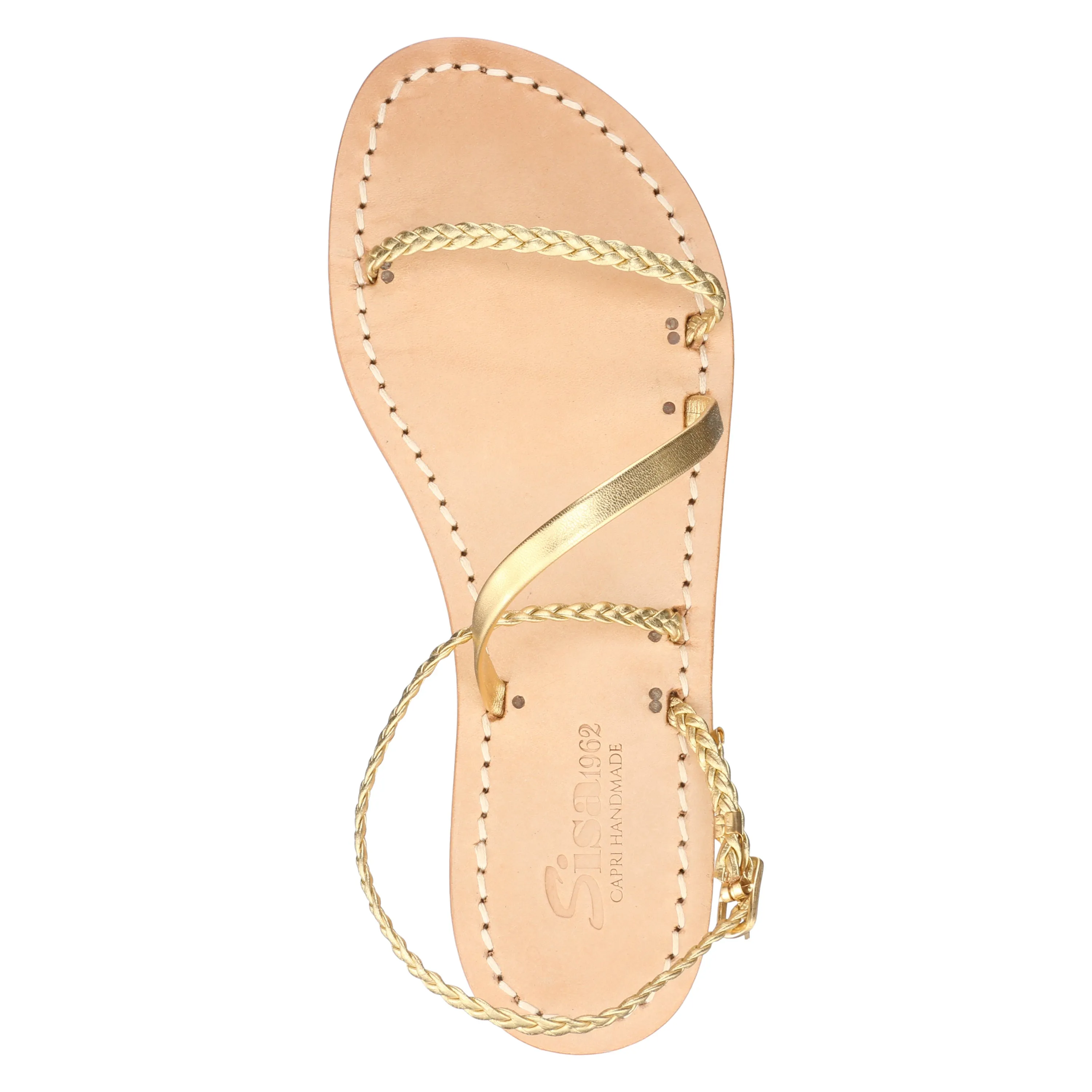 Jackie Sandal in Gold