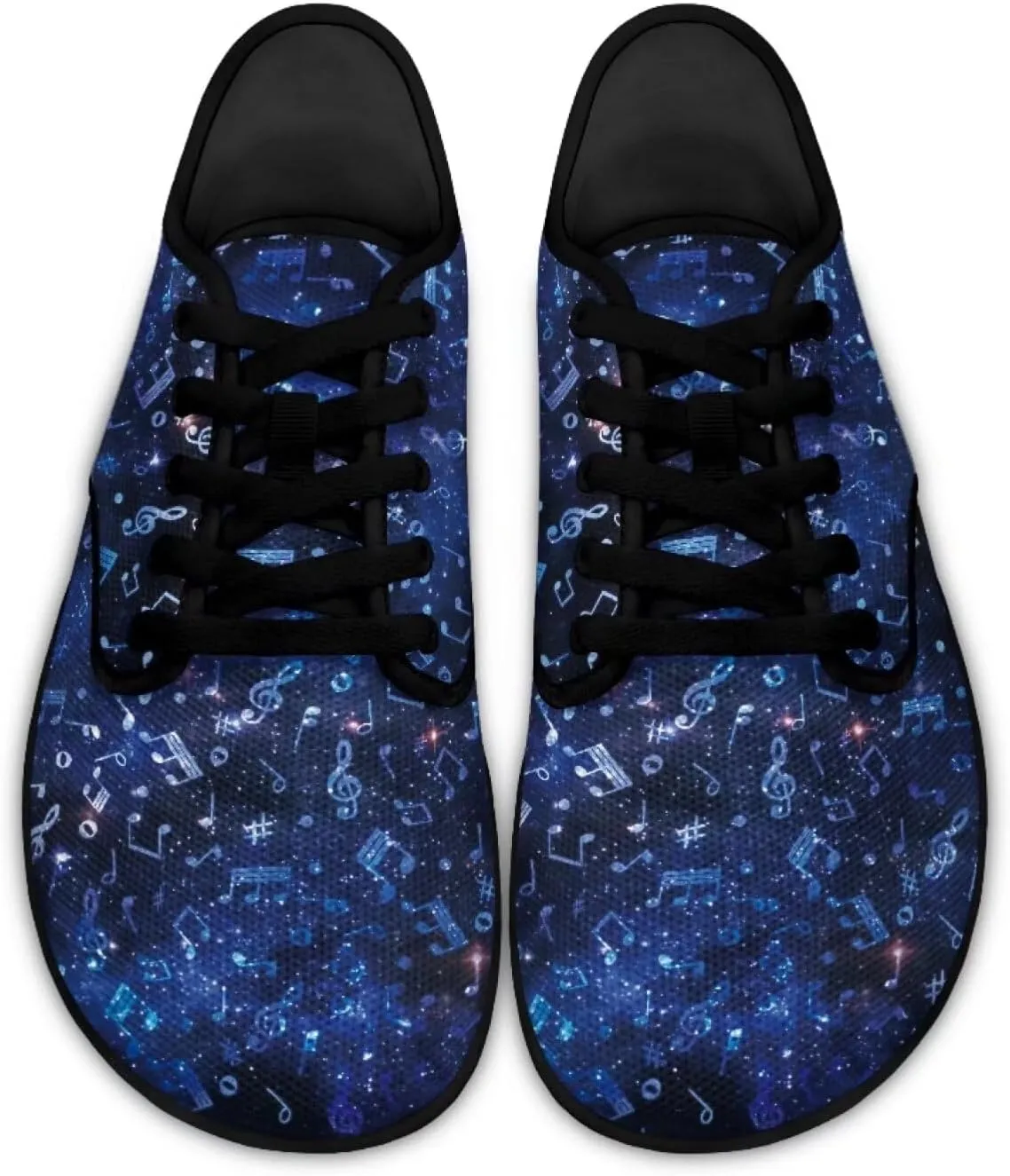 Jeiento Music Theme Hike Barefoot Shoes Men, Grounded Footwear Barefoot for Womens Mens