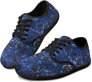 Jeiento Music Theme Hike Barefoot Shoes Men, Grounded Footwear Barefoot for Womens Mens