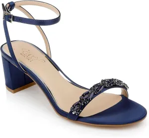 Jewel Badgley Mischka Danni Low Block Heel Sandal
