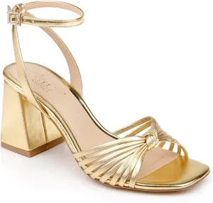Jewel Badgley Mischka Nariah Cage Block Heel Sandals