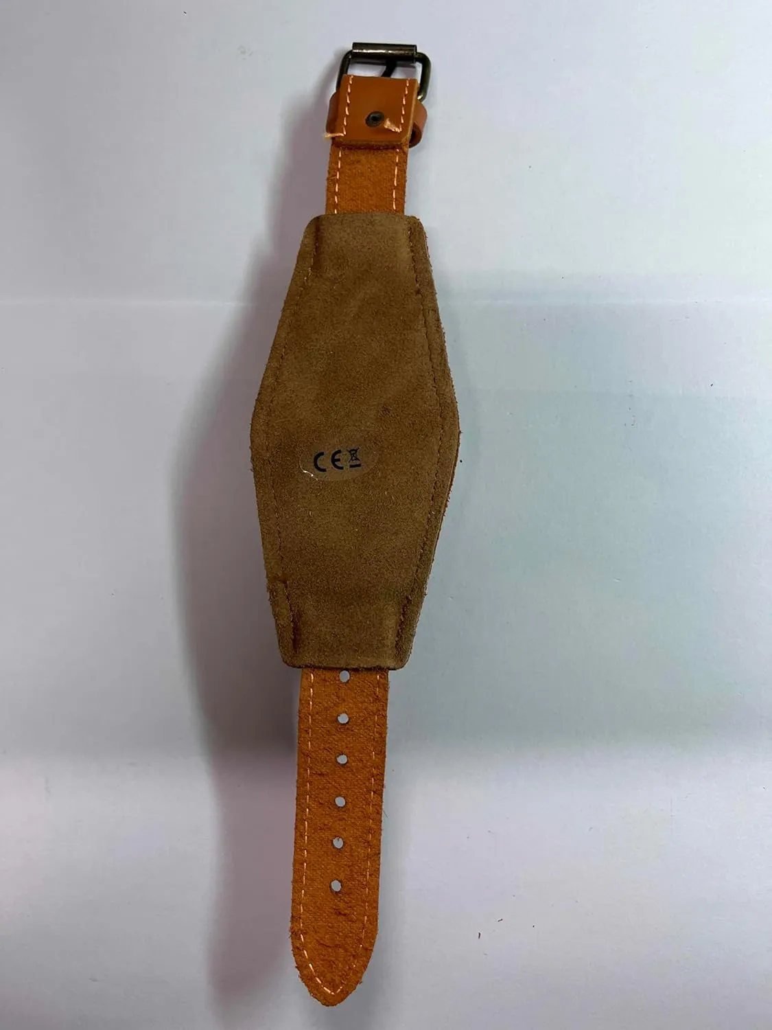 JewelryWe Black Brown Hip-hop Gothic Punk Style Men Watch Wide Leather Fashion Cuff Wristwatch
