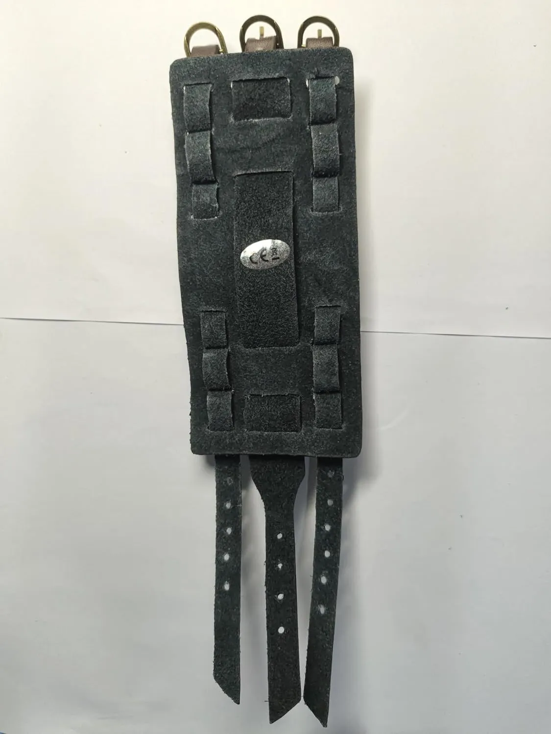 JewelryWe Black Brown Hip-hop Gothic Punk Style Men Watch Wide Leather Fashion Cuff Wristwatch