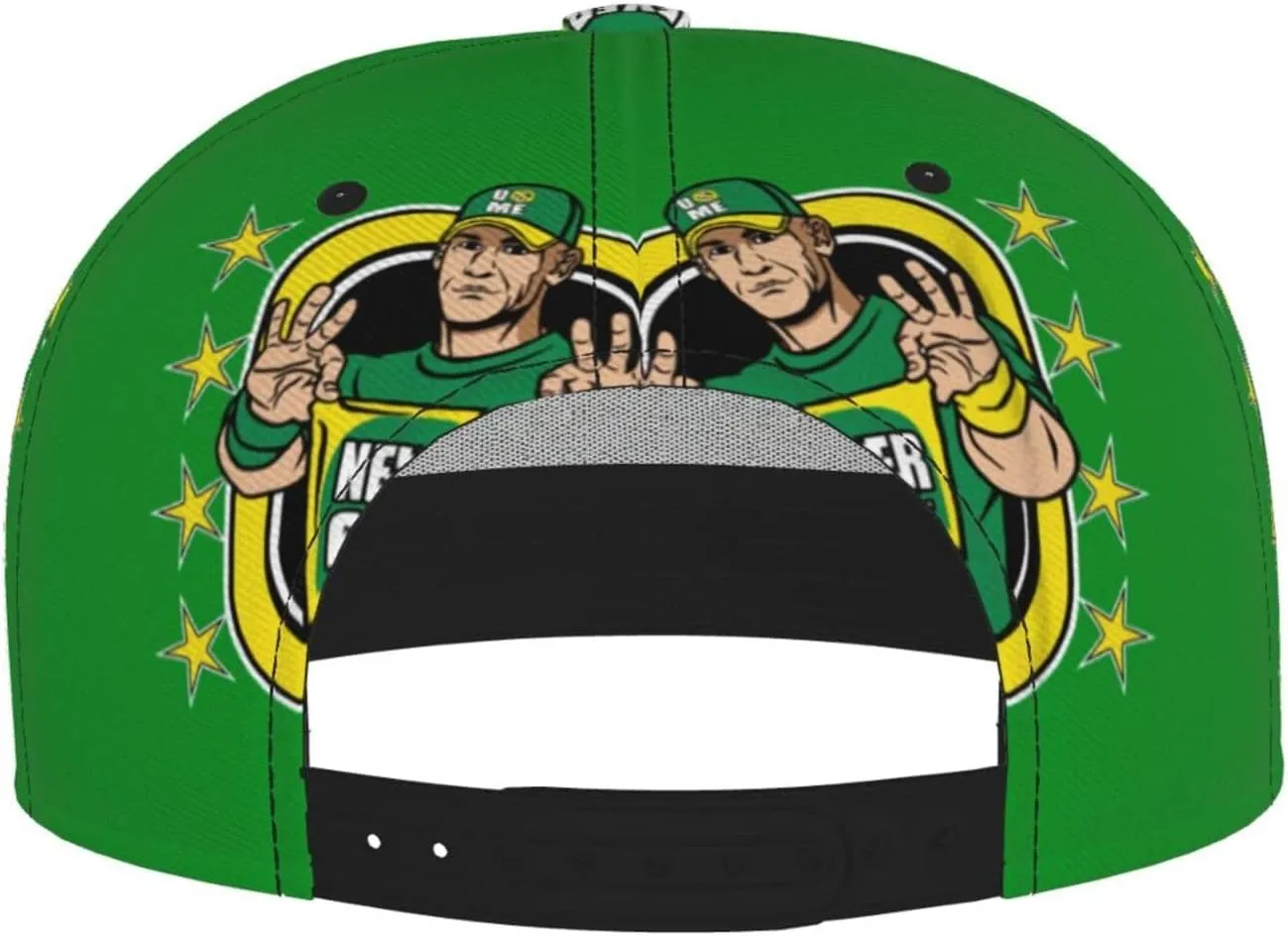 John Boxer Cena Hat Flat Brimmed Baseball Cap Dad Ball Hat Back Buckle Hip Hop Cap