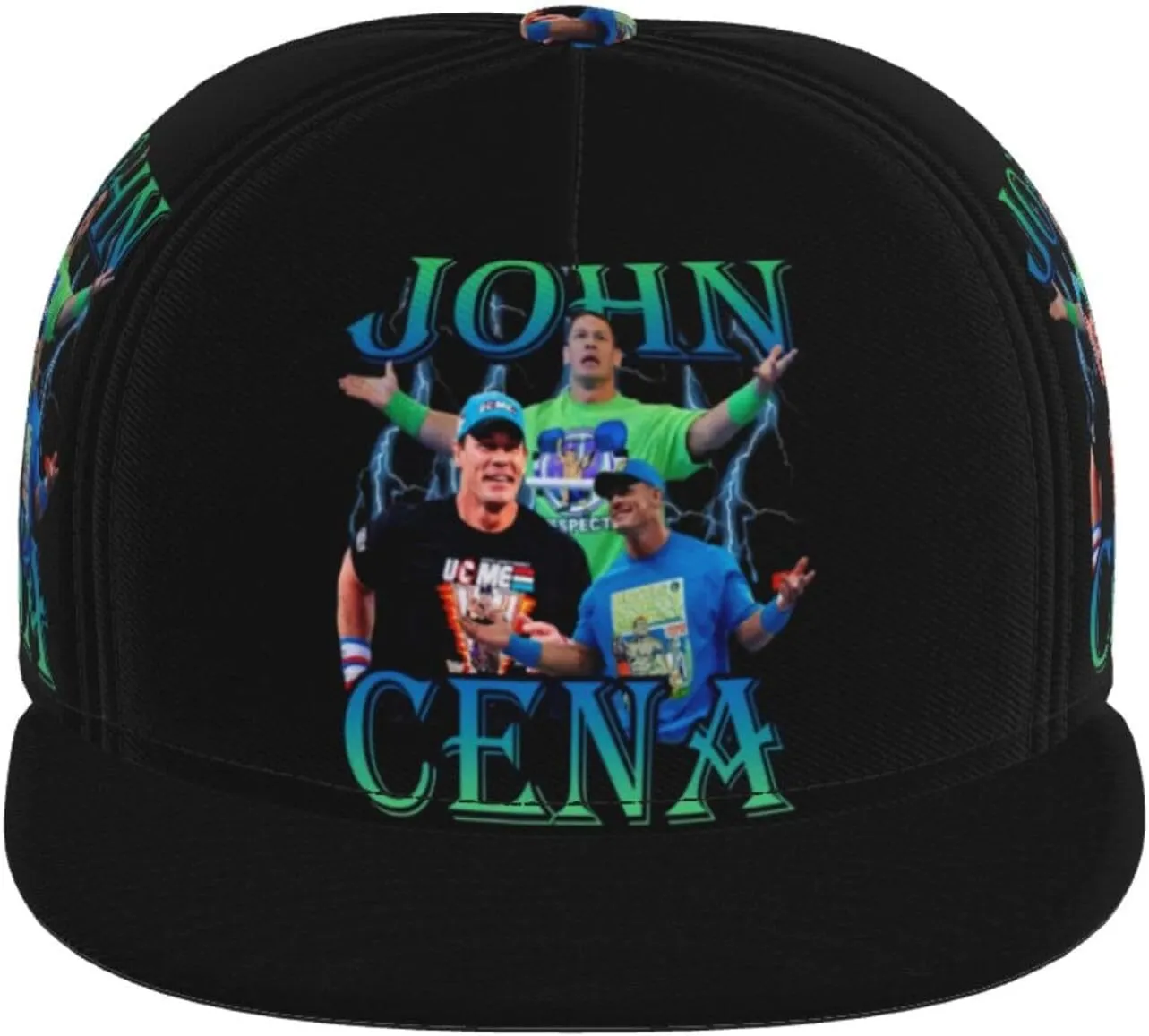 John Boxer Cena Hat Flat Brimmed Baseball Cap Dad Ball Hat Back Buckle Hip Hop Cap