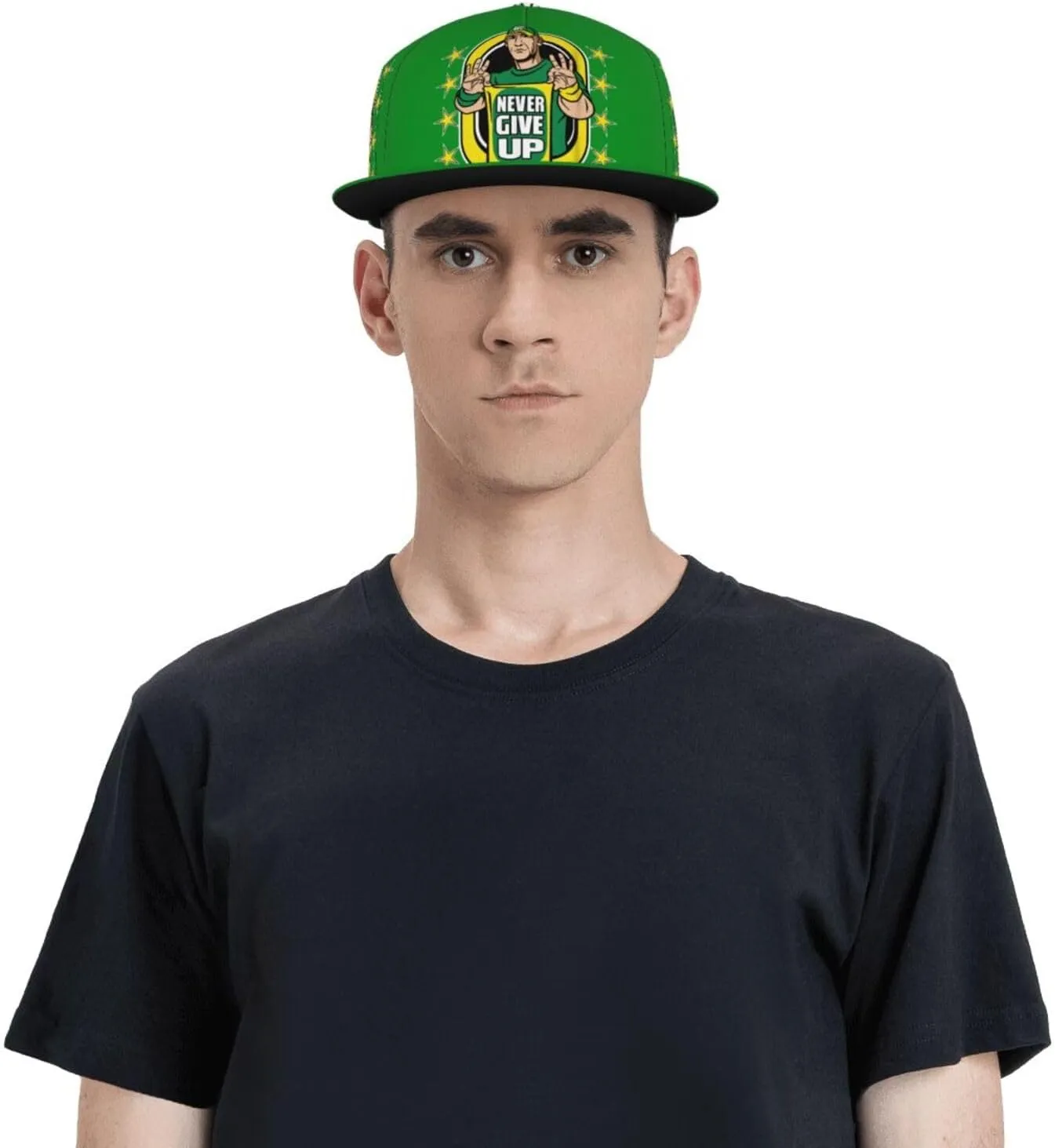 John Boxer Cena Hat Flat Brimmed Baseball Cap Dad Ball Hat Back Buckle Hip Hop Cap
