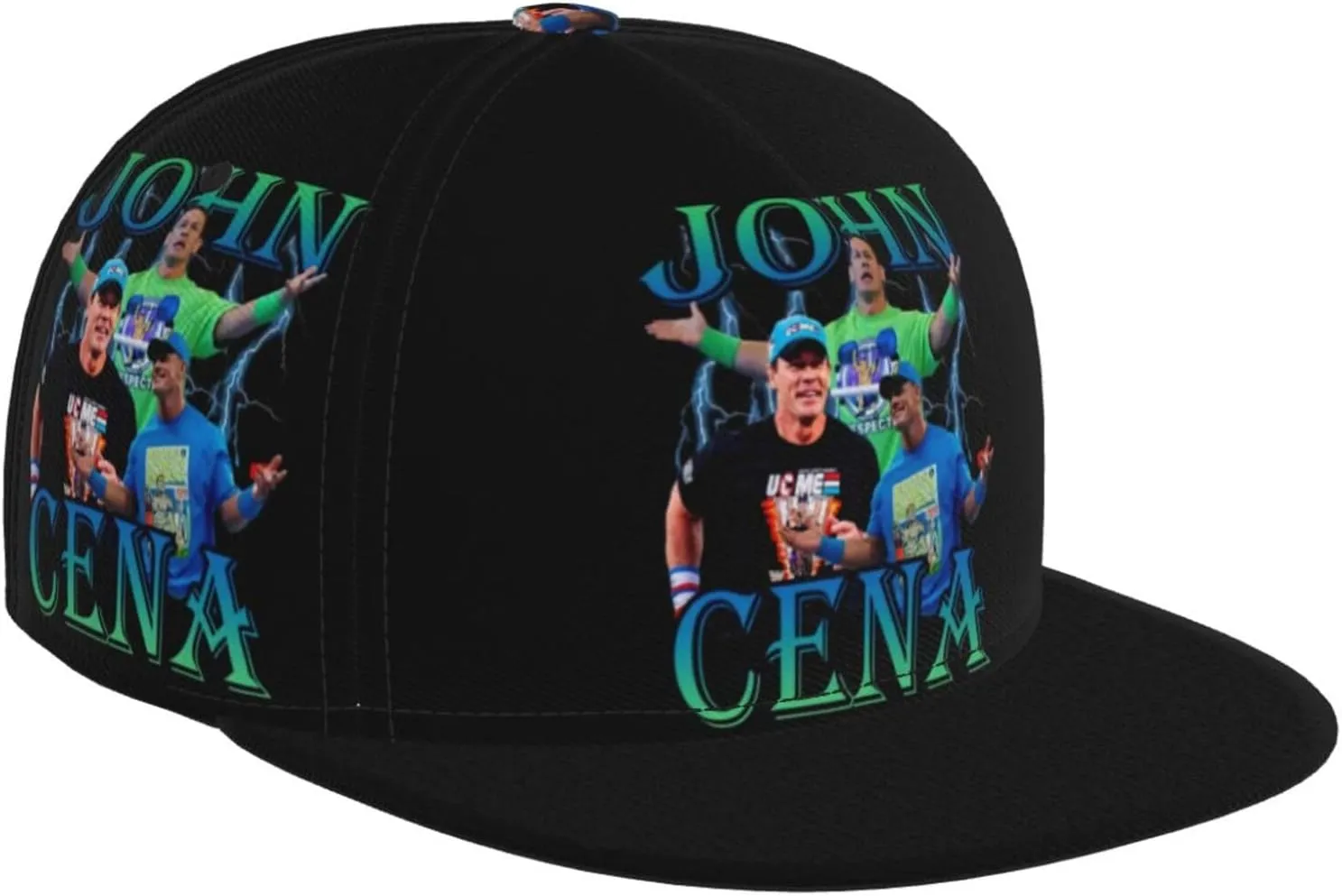John Boxer Cena Hat Flat Brimmed Baseball Cap Dad Ball Hat Back Buckle Hip Hop Cap