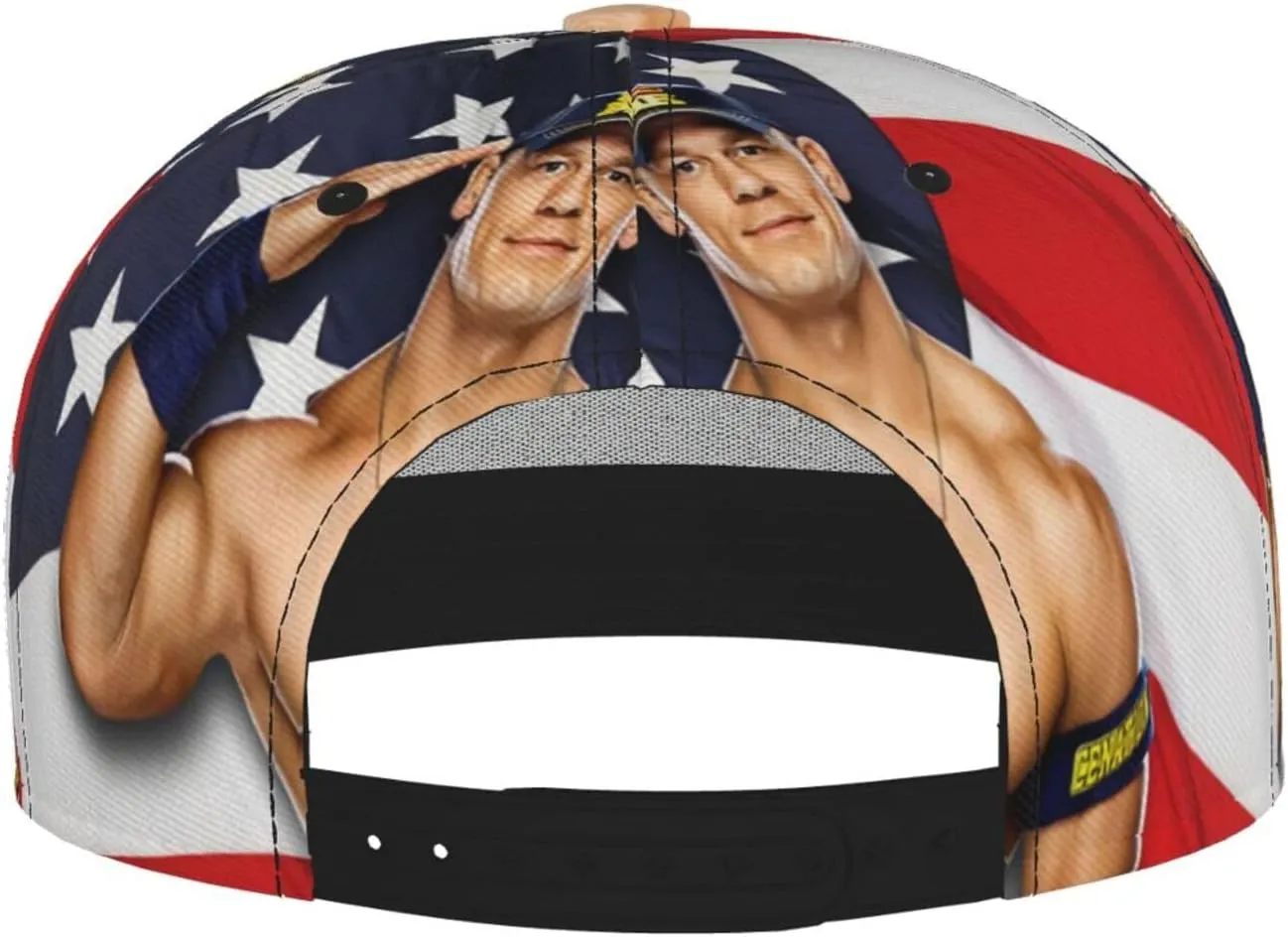 John Boxer Cena Hat Flat Brimmed Baseball Cap Dad Ball Hat Back Buckle Hip Hop Cap
