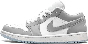 Jordan Womens WMNS Air 1 Low DC0774 105 White/Wolf Grey - Size 6.5W