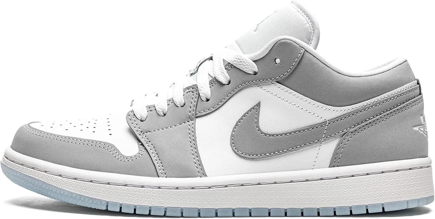 Jordan Womens WMNS Air 1 Low DC0774 105 White/Wolf Grey - Size 6.5W