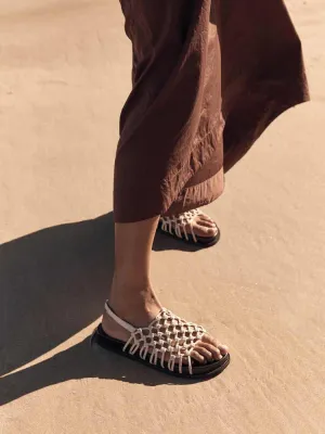 Knotted Sandal Cream