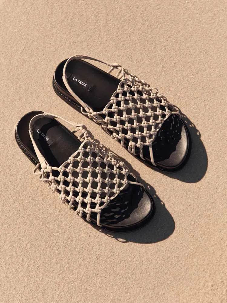 Knotted Sandal Cream