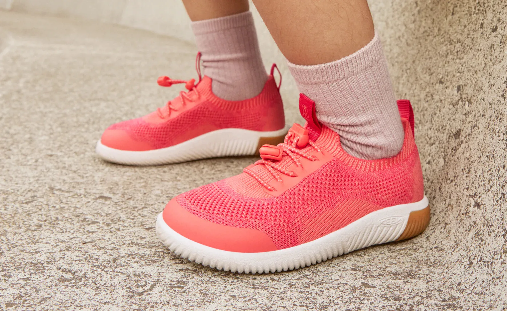 KNX Knit Sneaker für Jugendliche  |  Star White/Skyway