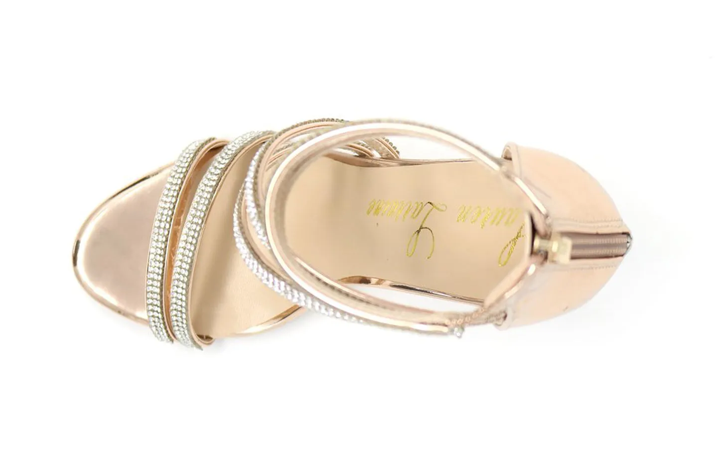 Lauren Straps Doubled Lorraine Zip Rhinestone Whitney Back Full range Sandals Feature-rich Symmetrical