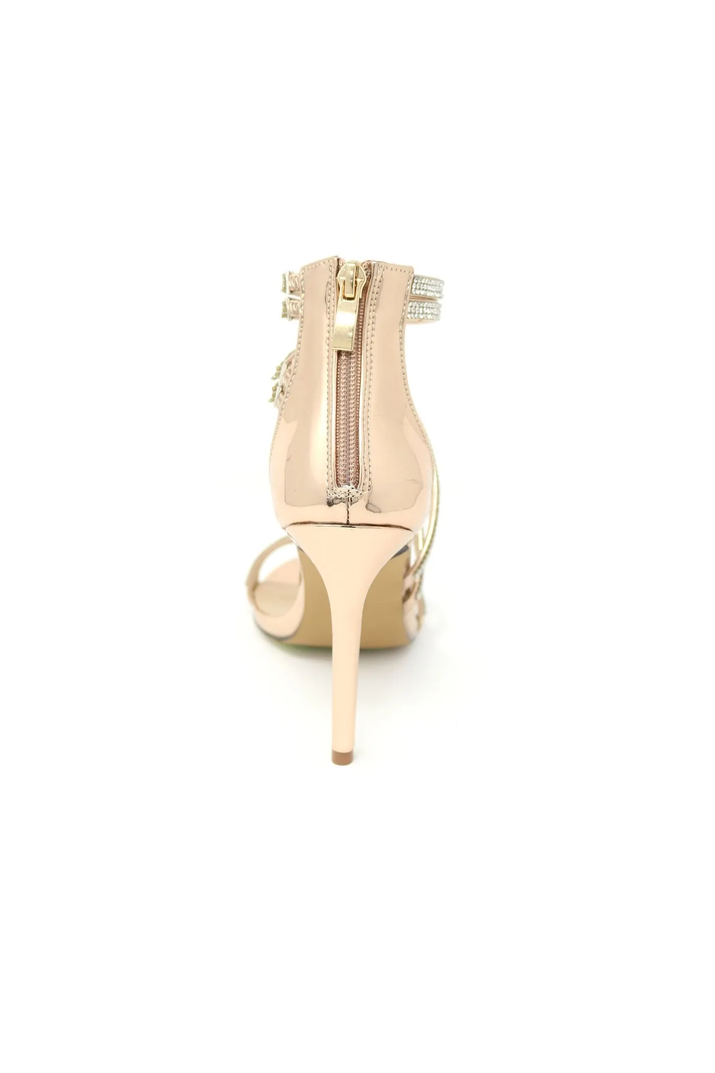Lauren Straps Doubled Lorraine Zip Rhinestone Whitney Back Full range Sandals Feature-rich Symmetrical