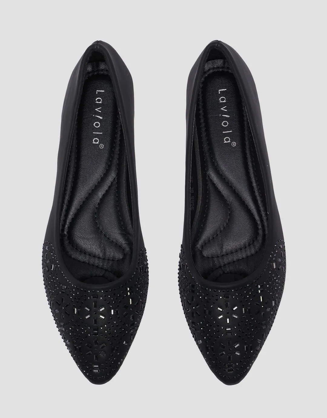 Laviola LSH Pointed Toe Sepatu Flat Wanita