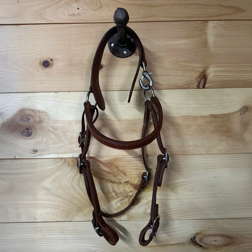 Leather Mule Headstall - Brown