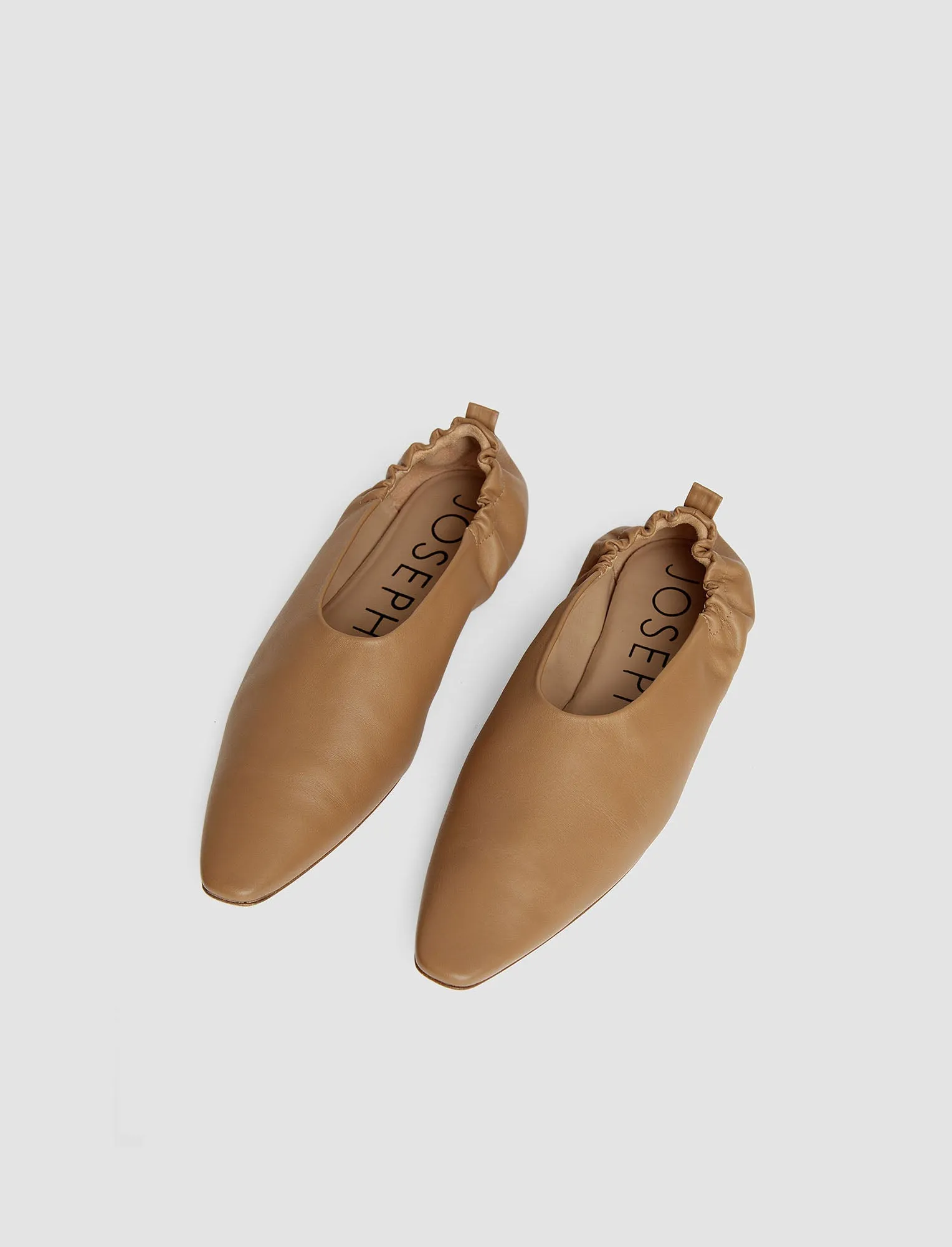 Leather Pointy Ballerina Shoes