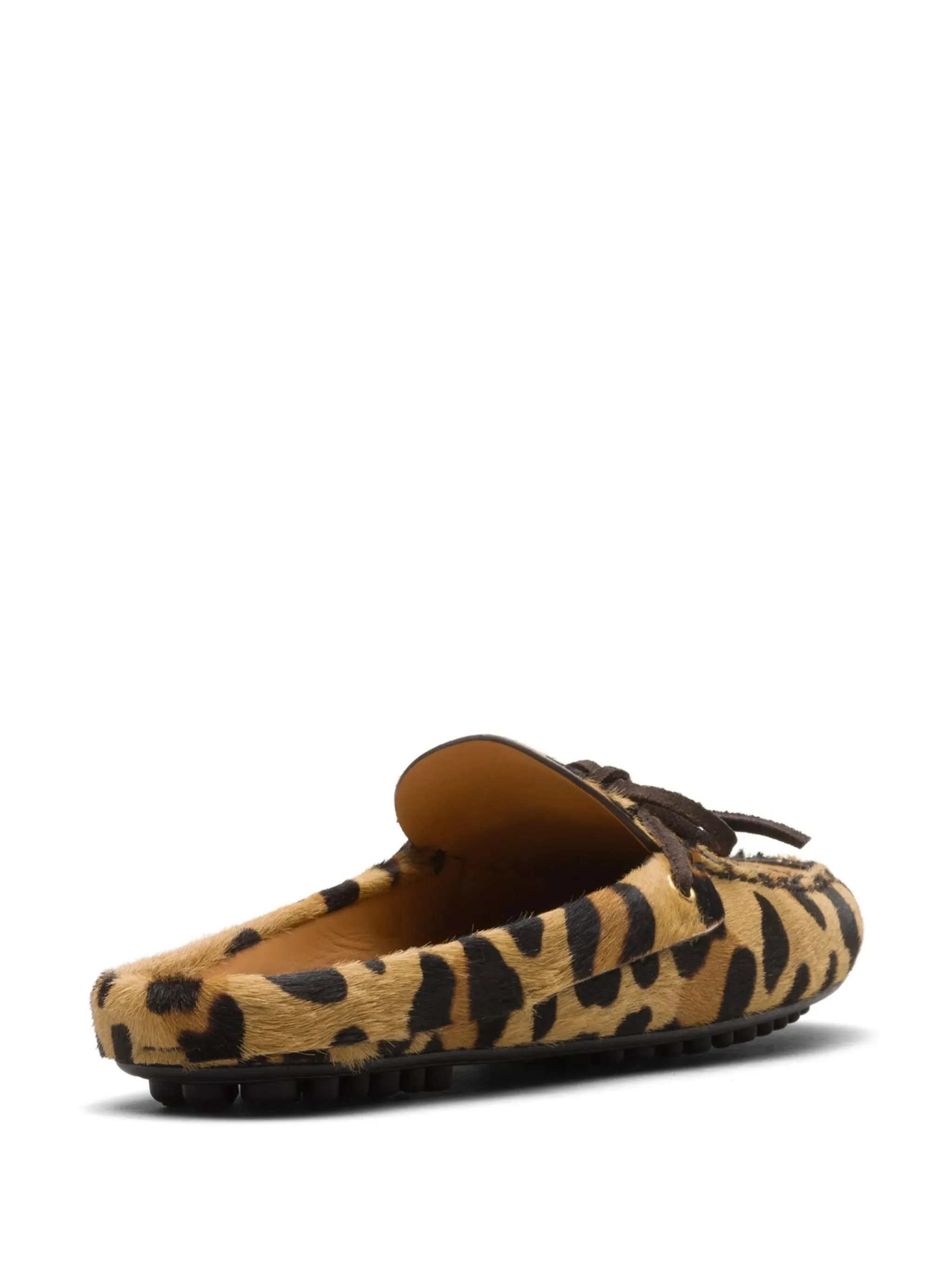 Leopard-print Slippers