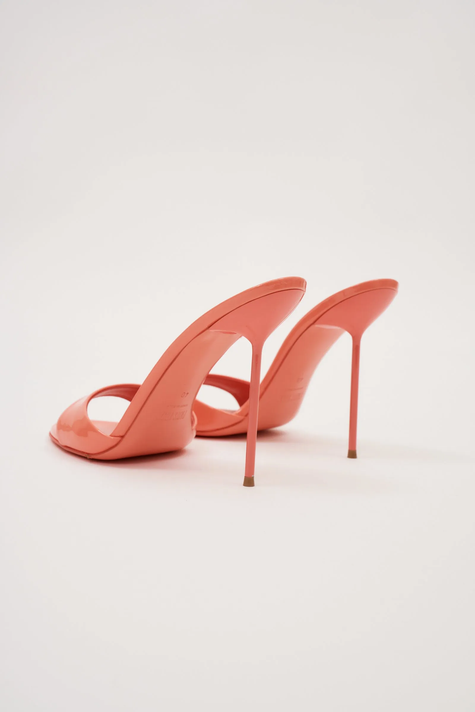 Lidia Coral Patent Mule