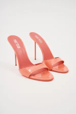 Lidia Coral Patent Mule