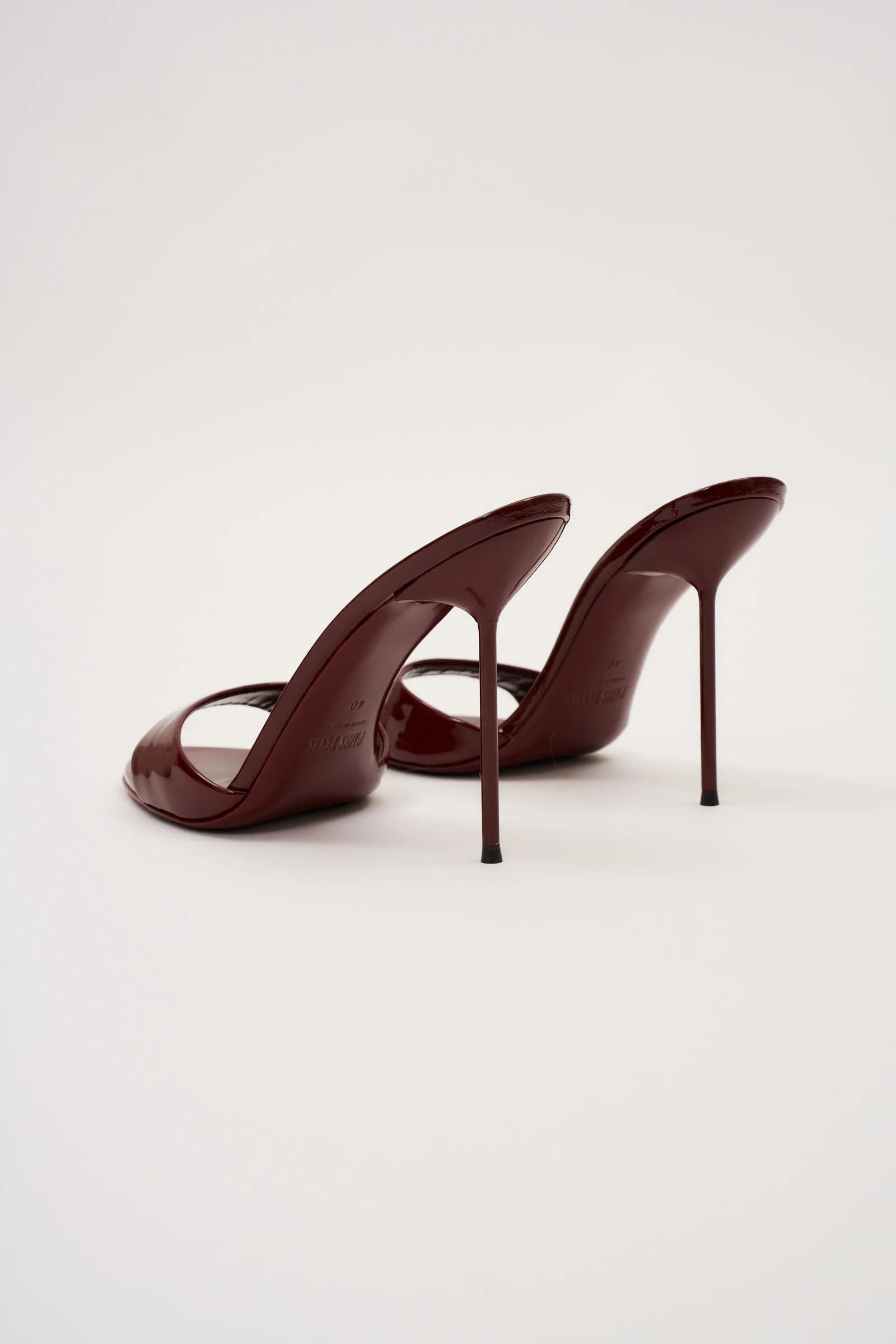Lidia Rouge Noir Patent Mule