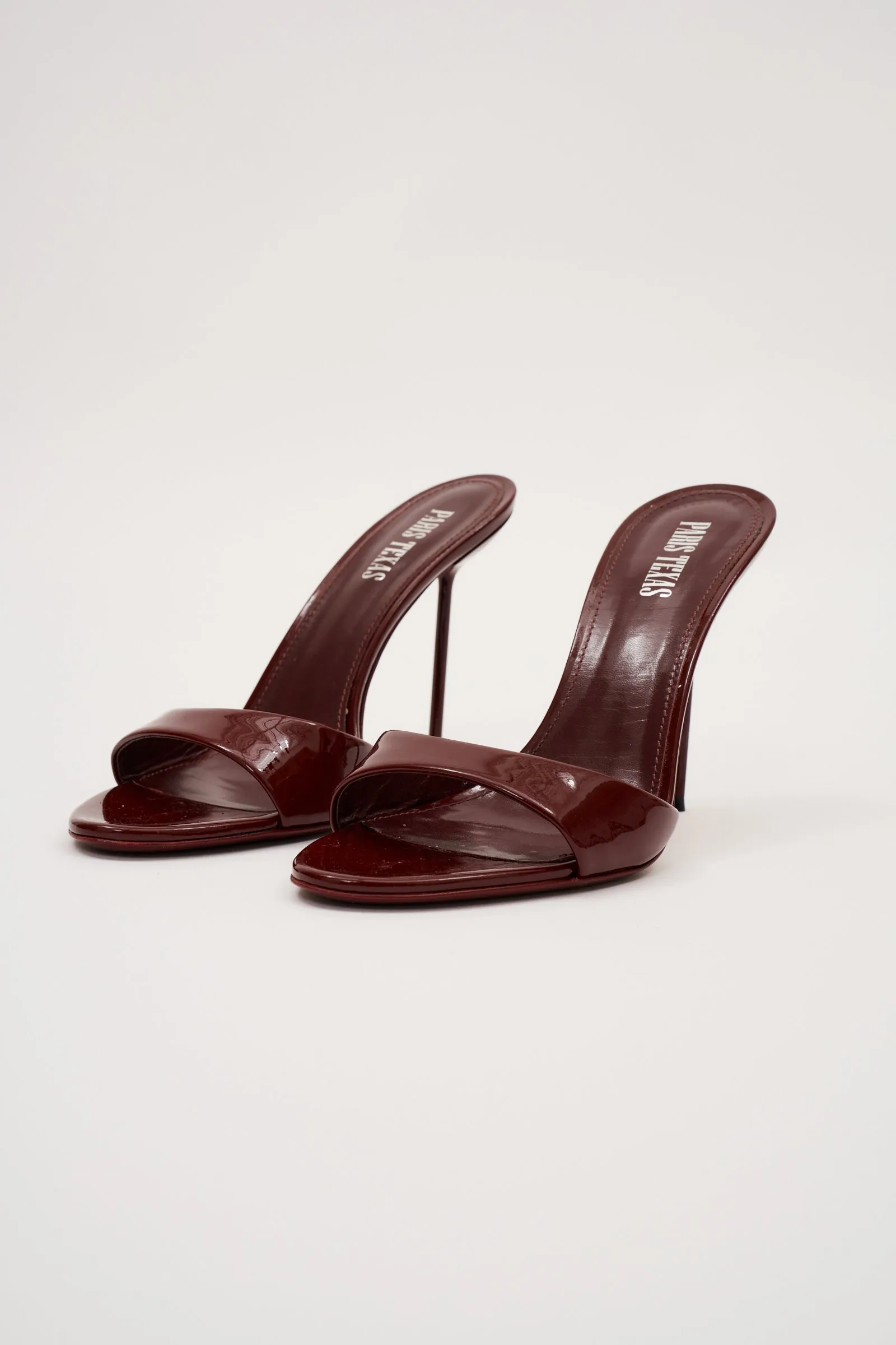 Lidia Rouge Noir Patent Mule
