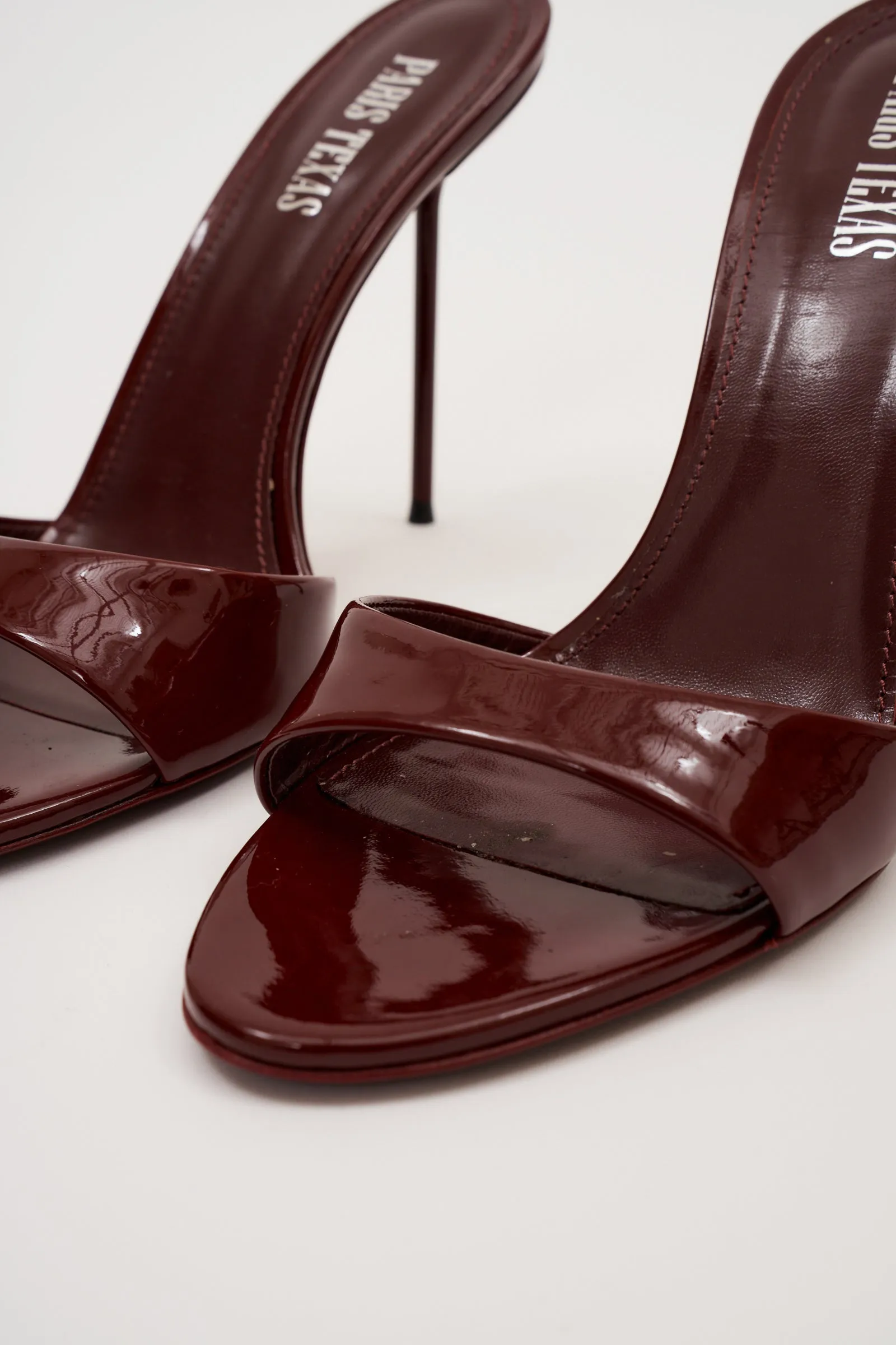 Lidia Rouge Noir Patent Mule