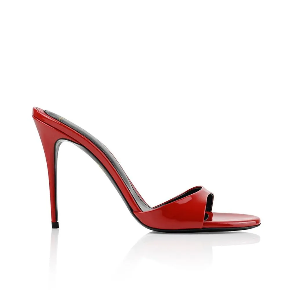 Lidylle 100 Mm Red Matt Leather