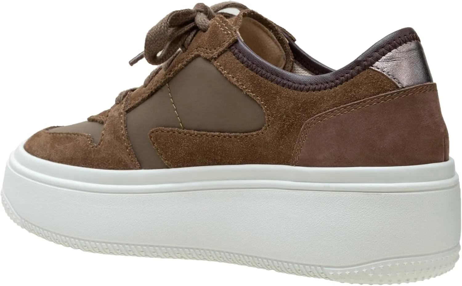 Linea Paolo - Gains - Womens Lace-Up Light Weight Leather Platform Sneakers