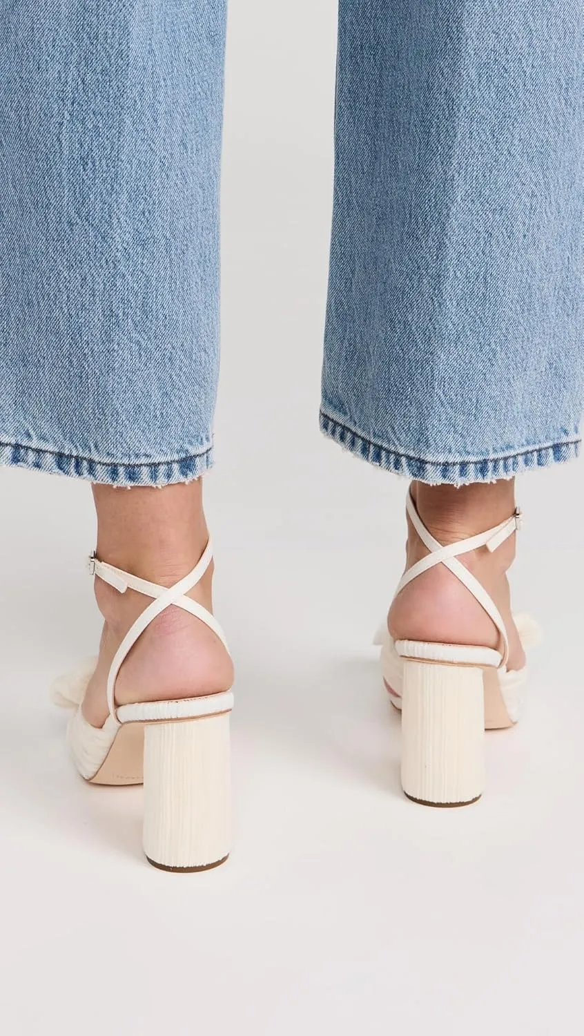 Loeffler Randall Women's Camellia Pleated Bow Heel with Ankle Strap