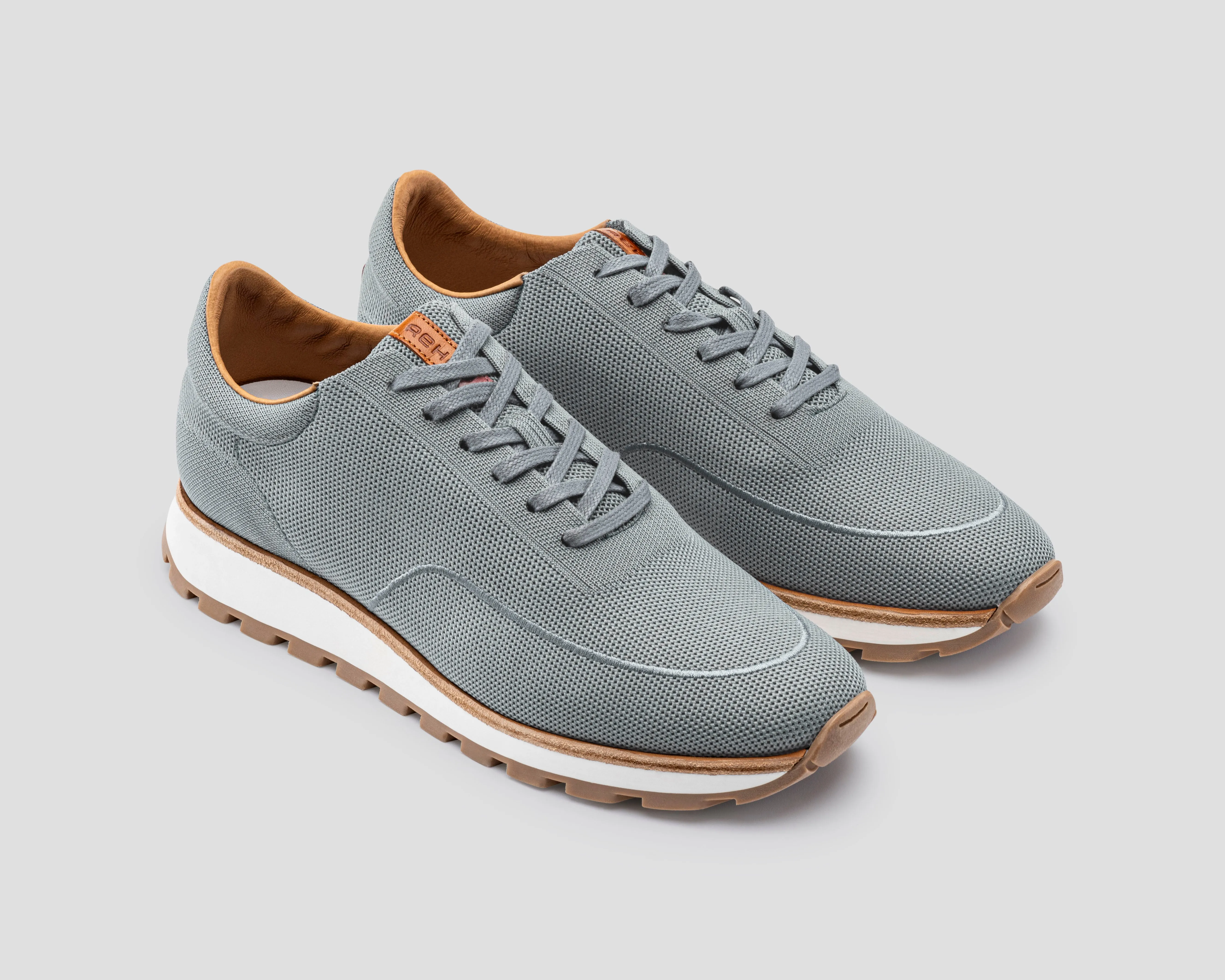 Mason Knit | Lichtblauwe sneaker