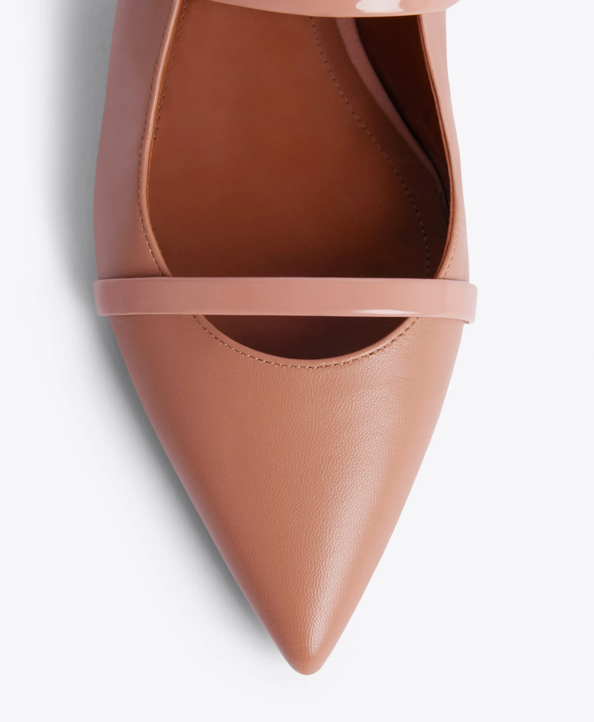 Maureen Blush Leather Flat Mules