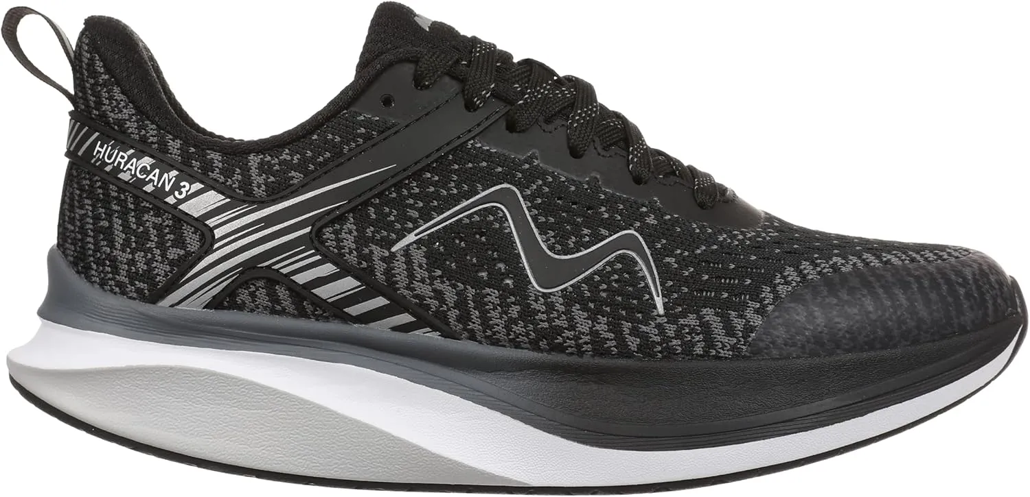 MBT Huracan 3 Lace Up Running Shoes in Black for Women in Size 8
